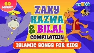 Zaky, Kazwa & Bilal Compilation | Islamic Songs For Kids | 60 Minutes