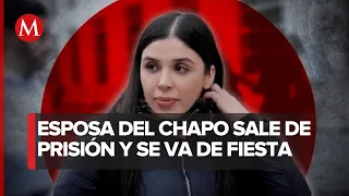 Captan a Emma Coronel en una FIESTA a menos de una semana de salir de prisión