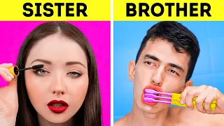 SIS VS. BRO | Funny Differences Between Boys And Girls And Relatable Situations