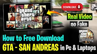 GTA SAN ANDREAS DOWNLOAD PC 2024 | HOW TO DOWNLOAD or INSTALL GTA SAN ANDREAS IN PC & LAPTOP