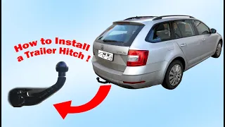 How to Install a Trailer Hitch on a Skoda Octavia 3E from 2017