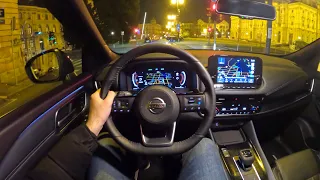 NISSAN Qashqai 2022 - NIGHT POV test drive (digital cockpit, ambient lights) FWD, 158 HP, CVT