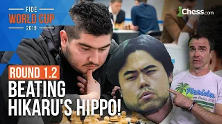 How to beat Hikaru's Hippo Opening: 2019 FIDE Chess World Cup Round 1.2