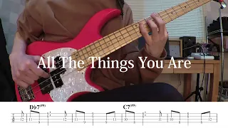 All The Things You Are (Solo Bass Cover With TAB)