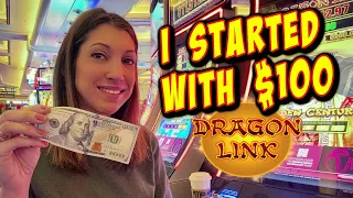 $100 into Dragon Link Slot Machine in Vegas...and then another