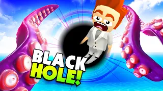 SEA MONSTER Makes a BLACK Hole and Destroys the Island! - Tentacular VR