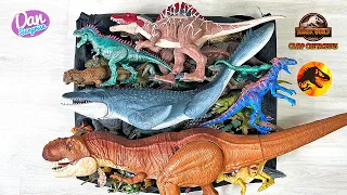 COLOSSAL BOX of 100 Dinosaurs & Prehistoric Animals of Jurassic World Camp Cretaceous