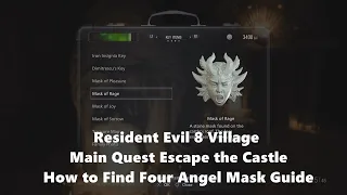 Resident Evil 8 Village Escape the Castle How to Find Four Angel Mask Guide