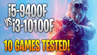 Intel i5-9400F vs Intel i3-10100F | 10 Game Benchmark Test and Gameplay