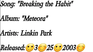 Linkin Park - Breaking the Habit (Lyrics)