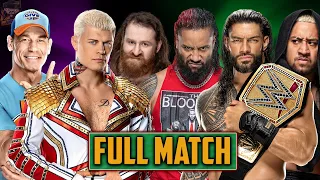 John Cena & Cody Rhodes & Sami Zayn vs Roman Reigns & Jimmy Uso & Solo Sikoa - RAW 2023