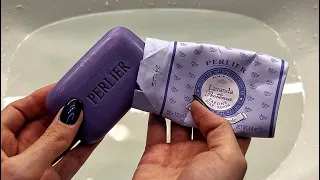 SOAP ASMR 👾 Perlier lavanda 🫧 Tapping soaked squeezed