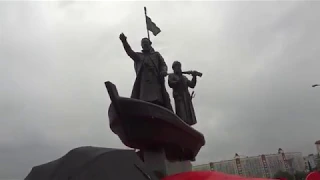 Новокузнецк. Открытие памятника "Первопроходцам земли Кузнецкой"