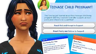 MOST REALISTIC TEEN PREGNANCY MOD 🍼🤰🏻 - must have!