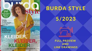 Burda Style 5/2023 Full Preview and All Line Drawings