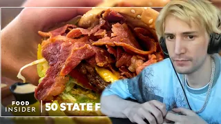 xQc Reacts To: "Popular Fast-Food Restaurants In Every State | 50 State Favorites"