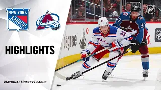 NHL Highlights | Rangers @ Avalanche 3/11/20