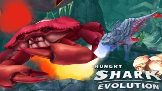 Hungry Shark Evolution - New Special Lava Shark The Pyro Shark Vs Boss Crab!