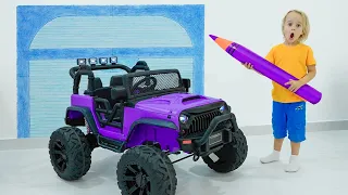 Chris turns painting into real toys