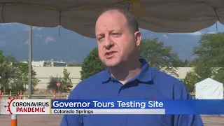 Governor Polis Toured Parts Of Southern Colorado To Check Response To Covid Pandemic