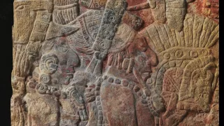 Chakalte’, Relief with Enthroned Ruler (Maya)