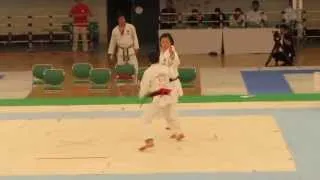 JKA 56th All Japan woman Kumite final 第56回協会全国　女子組手決勝　大谷津 vs 椎名