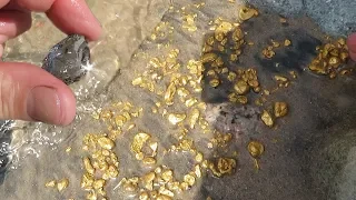 The richest placer of gold, it is a delight. Stones, nuggets and I guess diamonds?