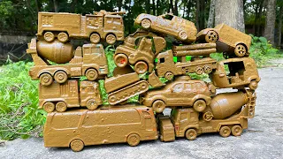 Cleaning Muddy Toy Vehicles - Indian Auto Rickshaw, Ambulance, Police Car, Army Missal Truck ETC