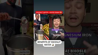 Is Coconut Water a Super Drink?🤯 Benefits of Coconut Water| Raj Bhosle #health #doctor