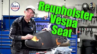 How to Reupholster a Vespa LX Seat