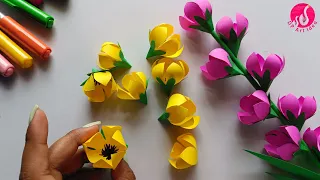 Paper Flower Stick|| Handmade Paper Craft|| How To Make||