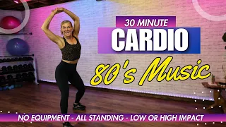 80's Music - Fat-Burning Low Impact Cardio Aerobics - Steady State - All Standing