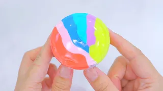 【ASMR】SHEINのカラフル粘土をスライムに混ぜてみた CLAY SLIME【音フェチ】