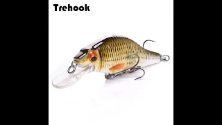 TREHOOK 4g 11g 22g Black Minnow Wobblers Pike Fishing Lure