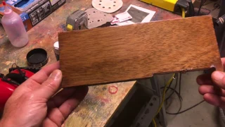 My Crystalac Water Based Guitar Finish Test Piece