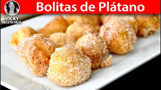 Bolitas de Plátano Postre Delicioso | #VickyRecetaFacil