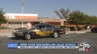 MCSO armed posse patrolling schools