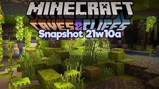 Exploring Lush Caves in Survival! ▫ Minecraft 1.17 Snapshot 21w10a ▫ Caves & Cliffs Update