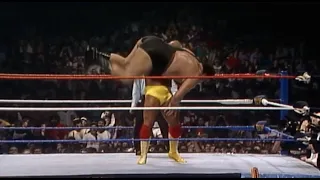 An emotional Hulk Hogan recalls his Wrestlemania 3 Main Event Match with Andre The Giant - WWF - WWE