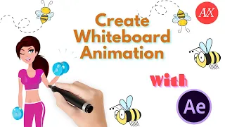 Whiteboard Animation Tutorial In After Effects|Without any third party plugins|By Anirudh Vfx|