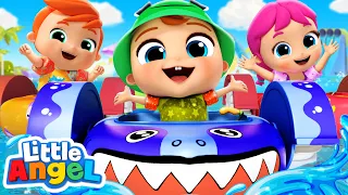 Water Park Song | Sailor Went To Sea + Row Row + London Bridge Mashup | Little Angel Kids Songs