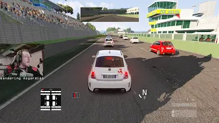 Assetto Corsa - Career Novice Series 1 - Abarth 500 SS at Vallelunga Club - 100% AI Difficulty