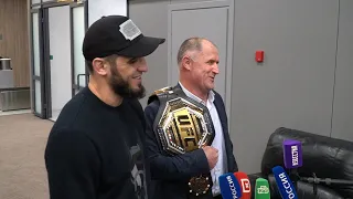 Дагестан встречает нового чемпиона UFC Ислама Махачева