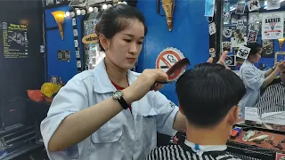 Massage relax | Boy hairstyle, hair cutting by Sweet Girl | Babershop in Ho Chi Minh Vietnam