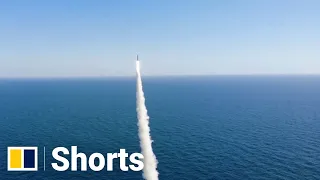 South Korea fires its first submarine-launched ballistic missile #shorts