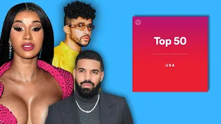 I Ranked The Top 50 Songs On Spotify | (July 2022) | Worst To Best