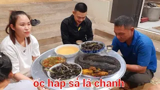 Cá Dọn Bể Hấp.Ốc Vặn Hấp Sả Lá Chanh Rất Ngon | Biển Nguyễn ngọc NB.