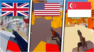 Winning Arsenal In EVERY COUNTRY! Roblox Arsenal