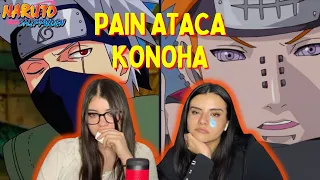 PAIN VS KONOHA | Mejores momentos viendo Shippuden (141 a 163)