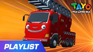[Playlist] Tayo Frank the Fire Truck Special | Fire Truck Song | The Brave Cars | Songs for Kids